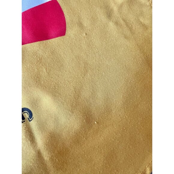 Taste Of Italy Apron With Italian Landmarks Print Cotton Yellow Gray - Picture 3 of 7